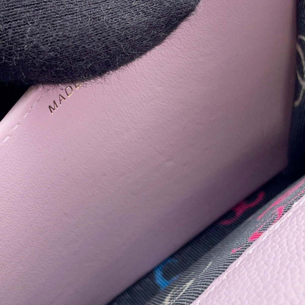 CHANEL Pink Caviar Leather Logo Wallet - Picture 8 of 12